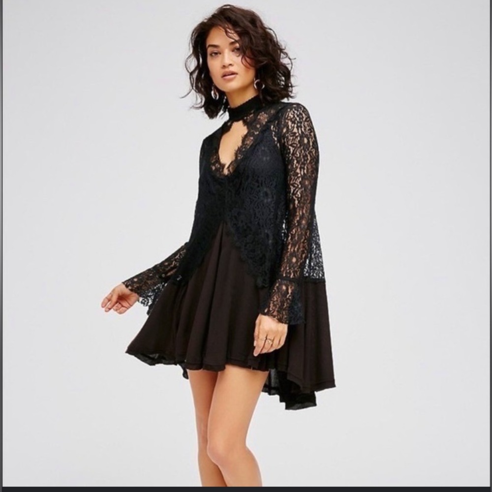 Free people boho lace top